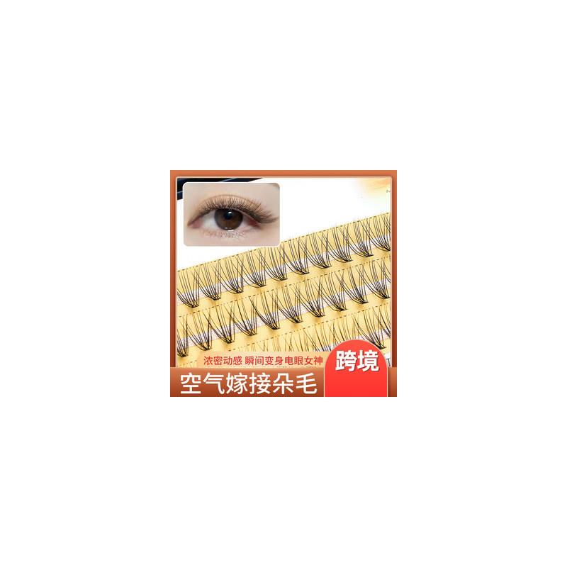 正品新款稻草人10根热熔嫁接朵毛10P单簇嫁接假睫毛跨境款 厂家