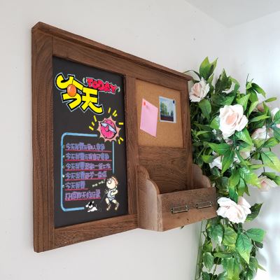 新品复古创意多功能家用记事板z悬挂式小黑板店铺用家庭用壁挂墙