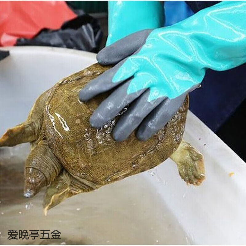 现货赶海手套抓螃蟹手套杀鱼手套防刺防水防滑防割洗小龙虾抓蝎子