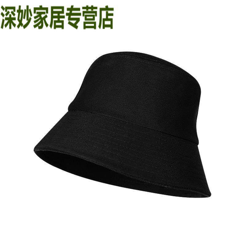 速发黑色渔夫夏春季遮脸显脸小防晒水桶深顶盆帽大头围鱼夫旅游