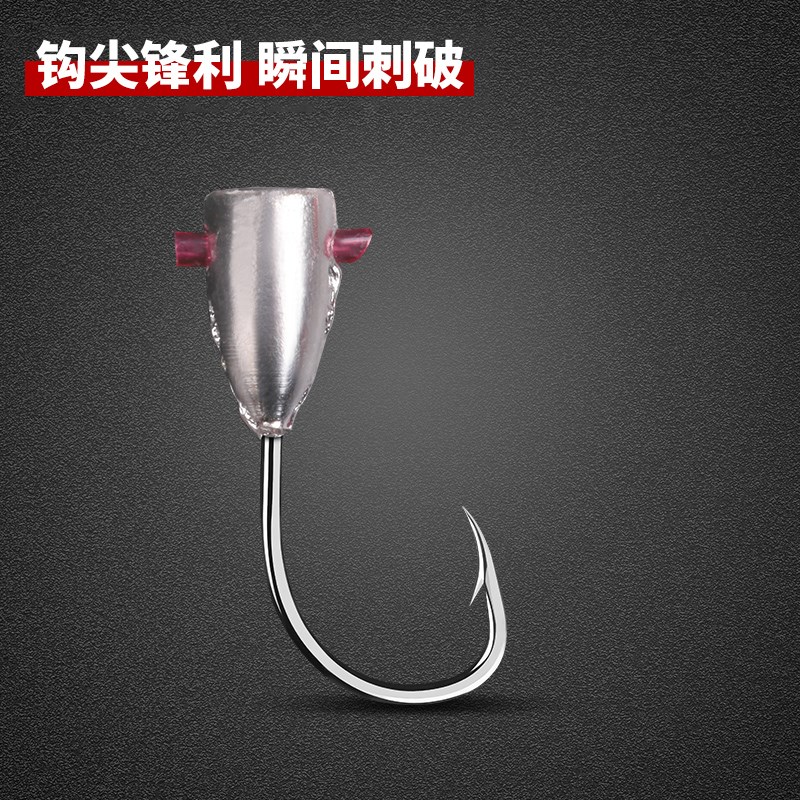 速发伊势尼鱼钩朝天钩铅头钩传统鱼勾有倒刺鲫鱼溪流钓钩渔具散装