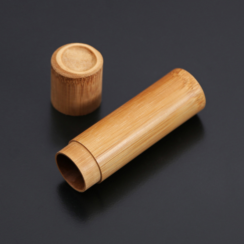 速发醒致便携封筒茶叶罐 迷你旅行密竹精茶叶盒 竹制木桶包装盒子
