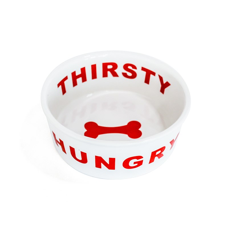 速发猫陶瓷狗碗碗碗食盆翻迪金毛食盆水碗防泰大型犬饭盆