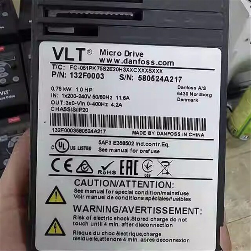 速发丹佛斯变频器FC-051PK75T4E20HXXCXXXSXXX 现货实物图功能包