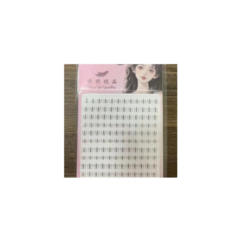 正品厂家直销10排小野猫下假睫毛懒人单簇分段式漫画纯欲精致纤长