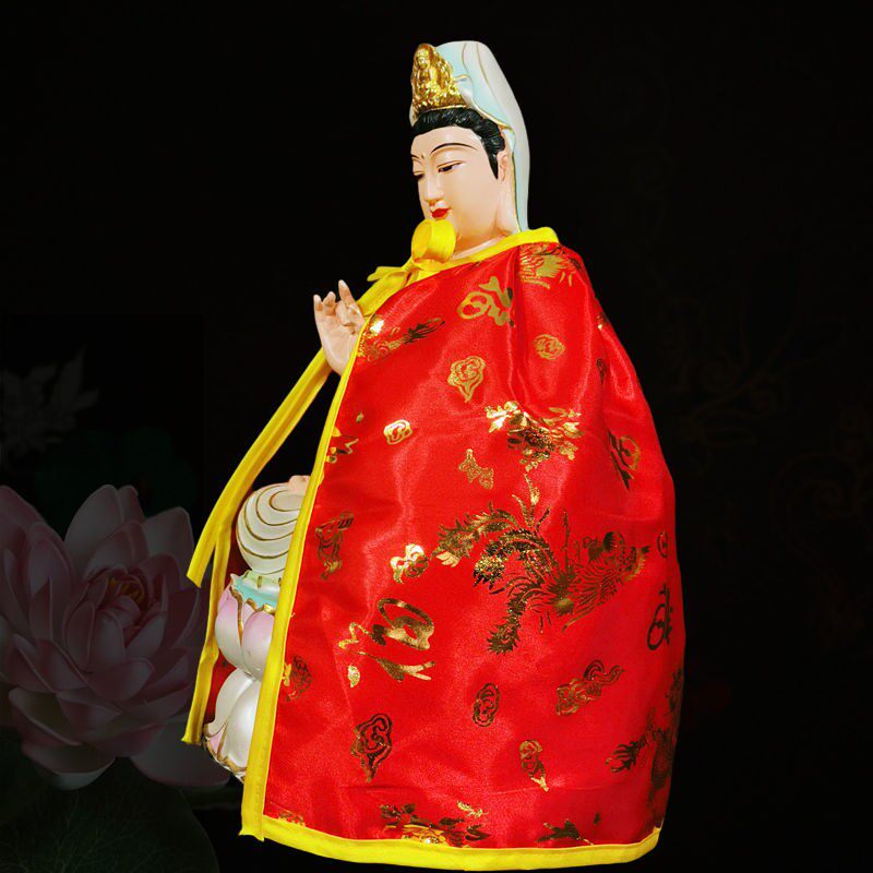保真速发佛衣佛袍像披风斗篷财神观音斗篷菩萨P披肩还愿娘娘袍烫