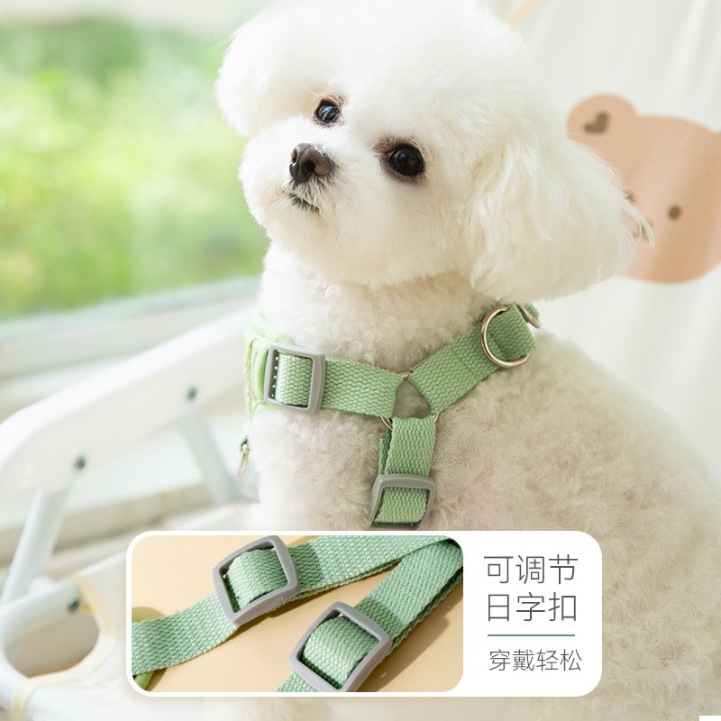 现货狗狗牵引绳背心式胸背带x小型中型犬防咬断柯基比熊狗绳宠物
