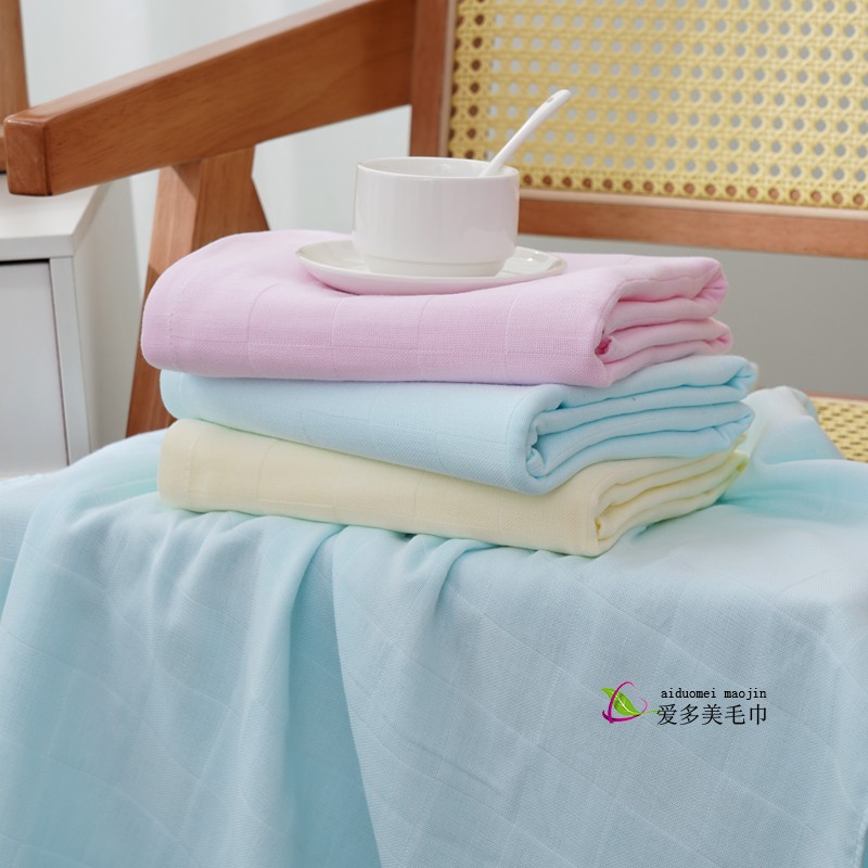 速发纯棉纱布浴巾薄款柔软吸水大毛巾婴幼儿童盖毯抱被成人男洗澡