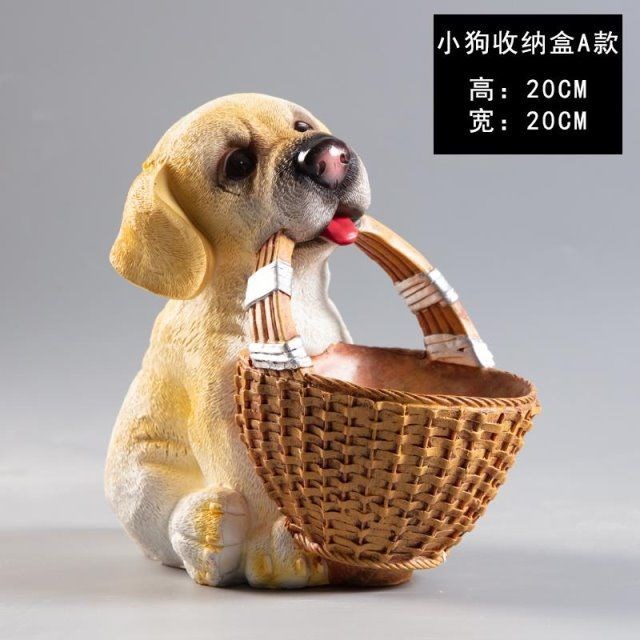 速发摆件创意家居客厅餐桌玄关电宠柜装饰品萌视收纳盒摆设