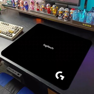 罗技渐变电竞专用鼠标垫锁边fps游戏加厚超大职业护腕选手桌垫