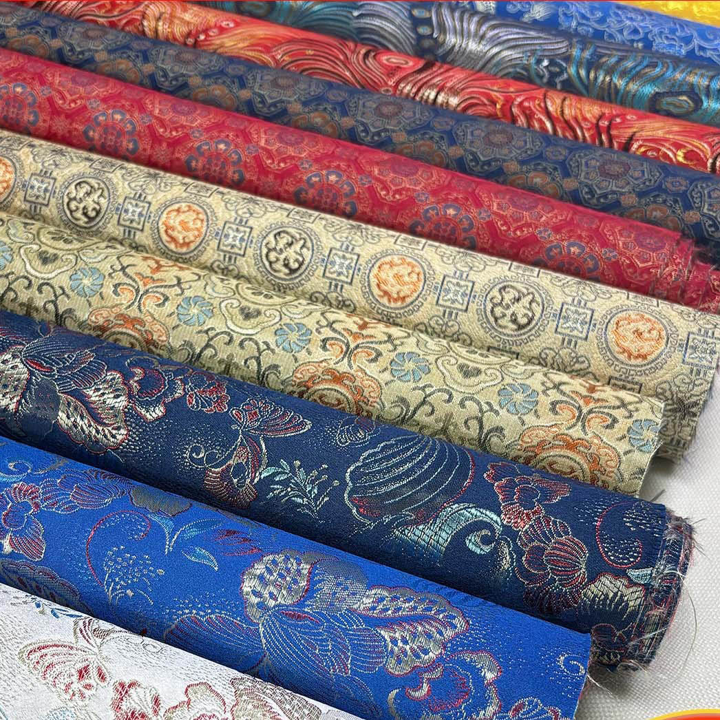 国风背胶自粘宋锦字画装裱材料相框锦盒包装diy挂件手工艺品封面