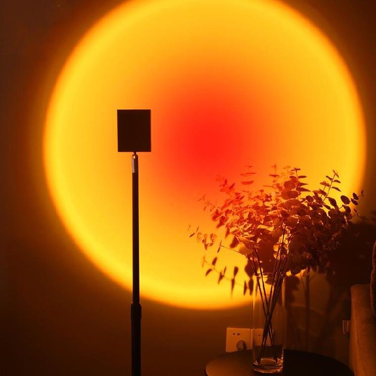 夕阳落日灯氛围灯道具房间个性灯光落地夕阳灯日落