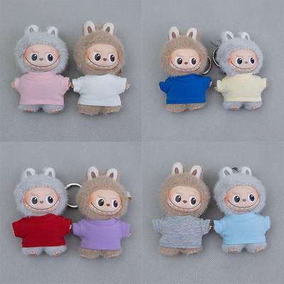 labubu4.0娃衣10cm搪胶脸公仔