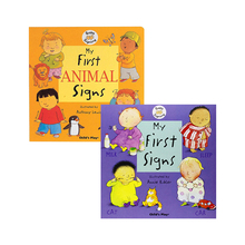 预售 英文原版 Baby Signing 系列 2册 直播甘薯合售 My First Animal Signs 2册合售 宝宝的第一次手指谣 幼儿自我认知启蒙