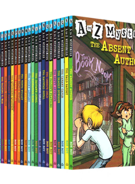 A to Z Mysteries 神秘案件 字母版26册 神秘事件英文原版 小学初级章节书 神秘案件英文版 儿童侦探小说 Ron Roy