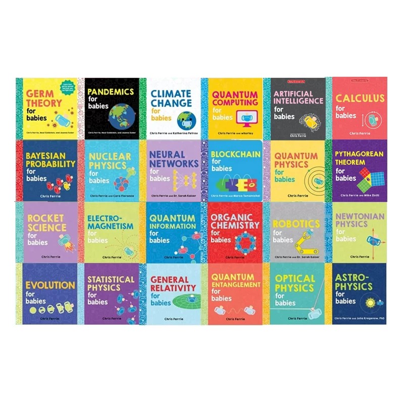 英文原版 幼儿工程院 大全套24册 Baby University General Relativity 纸板书 科学主题低幼图解启蒙认知图解 STEM