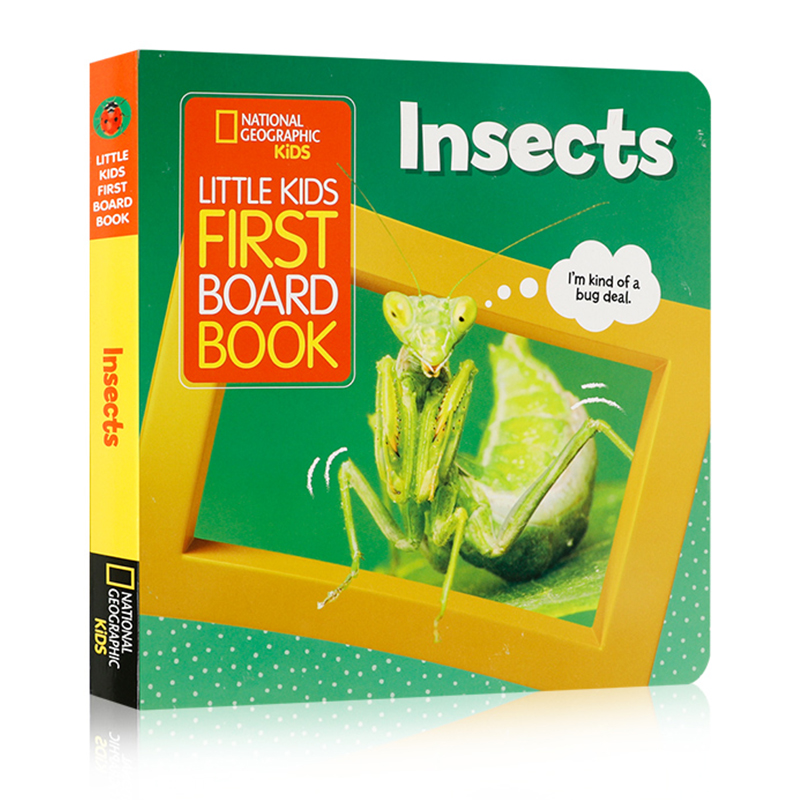 英文原版 美国国家地理 National Geographic Kids Little Kids First Board Book Insects 昆虫 儿童启蒙学习科普百科纸板书