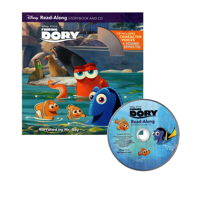 英文原版 Finding Dory 海底总动员2 Disney Read Along 迪士尼独立阅读有声绘本图片