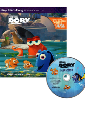 英文原版 Finding Dory 海底总动员2 Disney Read Along 迪士尼独立阅读有声绘本