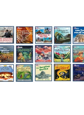 【级别14 深红色套装C】Collins big cat White C 15册合售 柯林斯大猫系列分级阅读 英文原版故事绘本