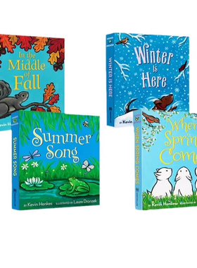 Kevin Henkes 四季 英文原版绘本 In the Middle of Fall /Spring/Summer/Winter 春夏秋冬 自然天气主题知识启蒙