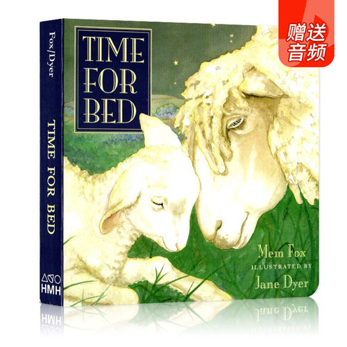Time for Bed 该睡觉了 英文原版绘本 温馨睡前晚安读物 纸板书 Mem Fox 宝宝英语启蒙早教绘本 吴敏兰书单