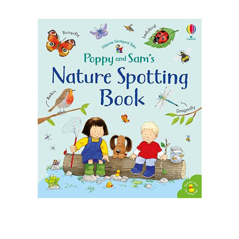 英文原版 Usborne Poppy and Sam's Nature Spotting Book 纸板书 发现自然农场系列 儿童课外阅读图画故事书 尤斯伯恩