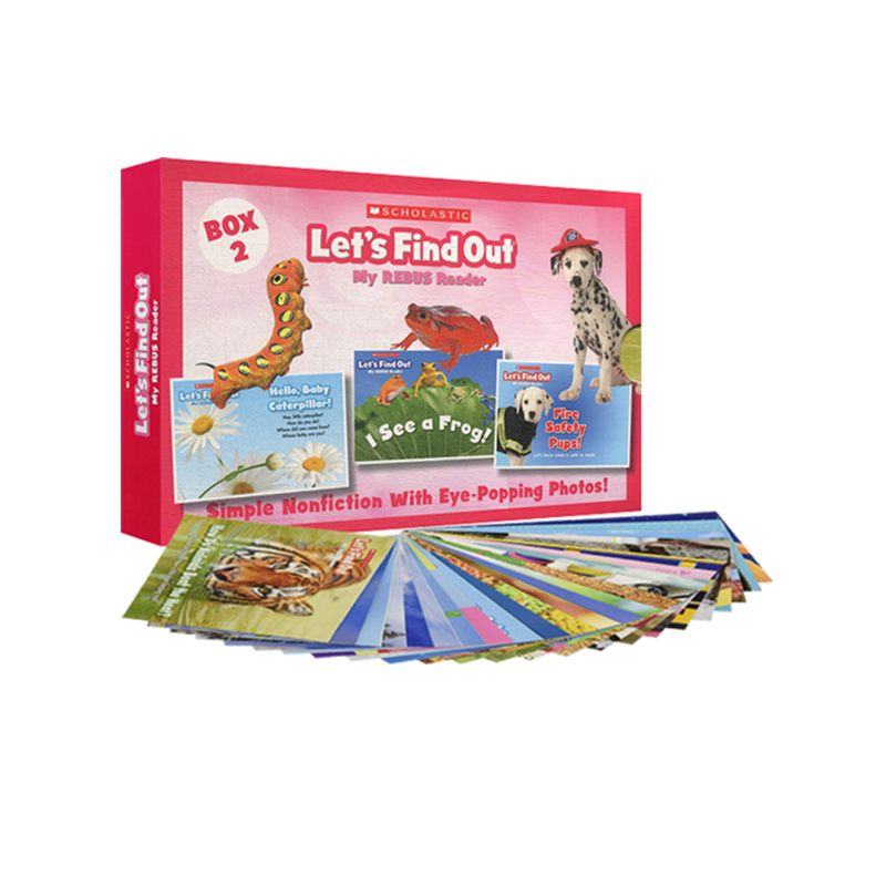 英文原版 现货 儿童科学绘本 Let's Find Out My Rebus Readers box 2 学乐小学课外阅读自然科普绘本 24册盒装儿童启蒙学习