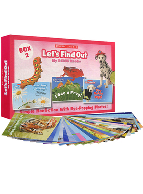 英文原版 现货 儿童科学绘本 Let's Find Out My Rebus Readers box 2 学乐小学课外阅读自然科普绘本 24册盒装儿童启蒙学习