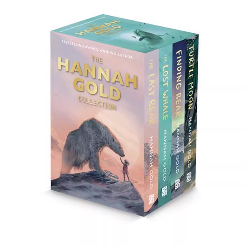 英文原版 Hannah Gold 4-Copy Slipcase 汉娜·戈尔德小说 4册套装 青少年科普小说 迷失的鲸 最后一只熊