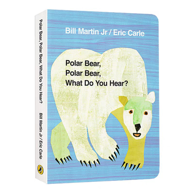 廖彩杏书单 北极熊你听到了什么 英文原版绘本 Polar Bear What Do You Hear艾瑞卡尔爷爷Eric Carle 幼儿童启蒙英语读物