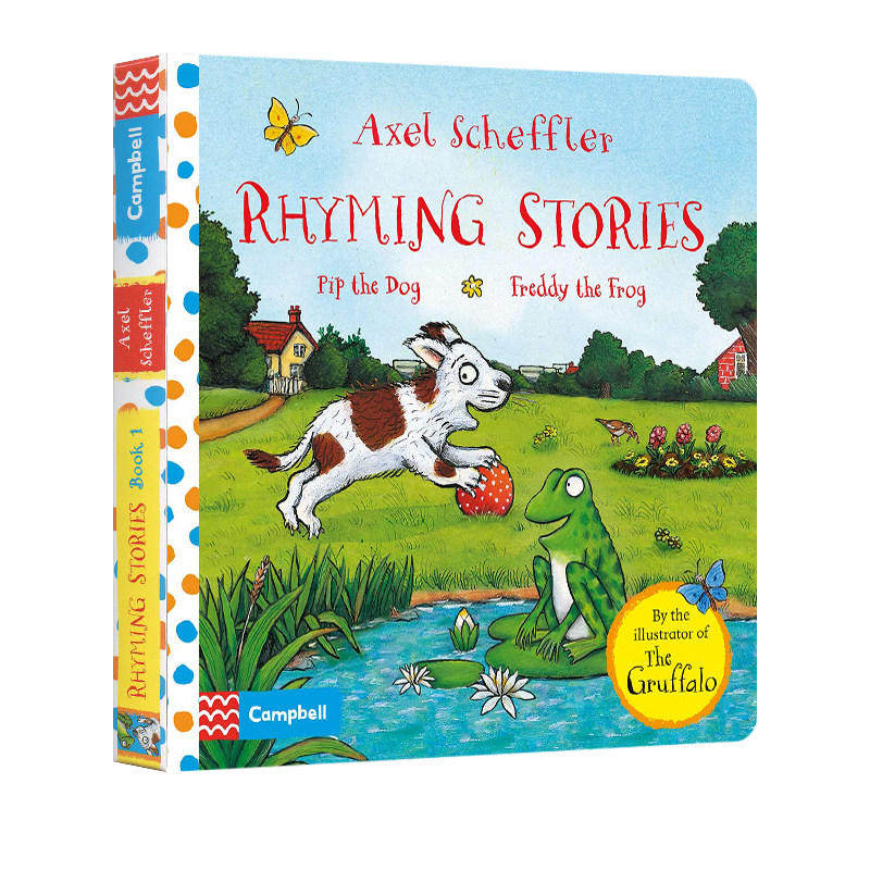 英文原版 pip the dog and freddy the frog 精装 咕噜牛作者 名家