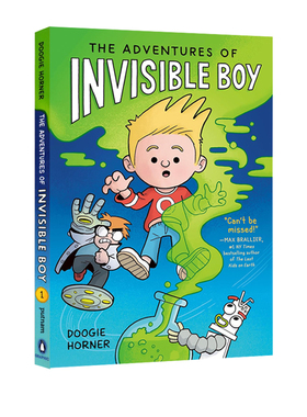 预售 英文原版 The Adventures of Invisible Boy 隐形男孩历险记 儿童冒险奇幻漫画 纽约时报畅销作家 Doogie Horner