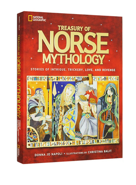 英文原版 国家地理National Geographic Treasury of Norse Mythology 北欧神话故事 精装大开本 国家地理全彩插画神话系列