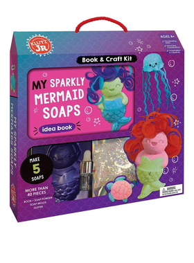 英文原版 Klutz My Sparkly Mermaid Soaps 自制肥皂香皂 儿童动手能力培养 益智手工DIY