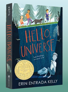 预售 Hello Universe 你好宇宙 2018年纽伯瑞金奖英文原版小说 儿童文学 青少年成长阅读 Erin Entrada Kelly 个性与友谊插图