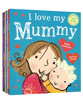 英文原版 I Love My Mummy books set by Giles Andreae Emma Dodd 10册套装我爱系列故事绘本爸爸妈妈家庭关系情感认知绘本图画书