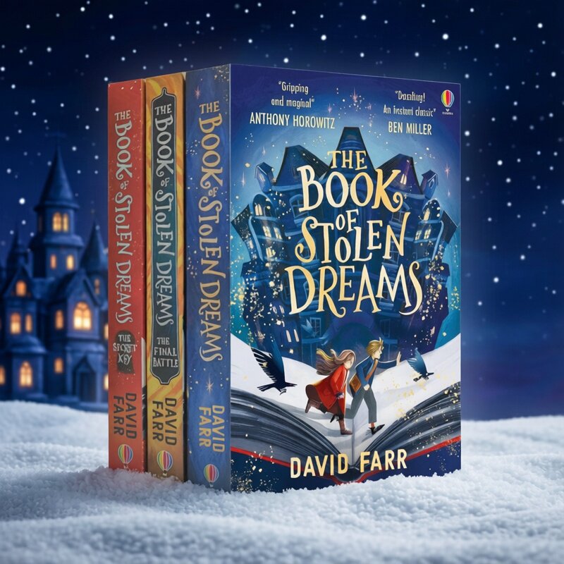 盗梦者之书英文原版 The Book of Stolen Dreams 3册 儿童奇幻小说 David Farr 入围水石儿童图书奖 拓展阅读章节小说故事书