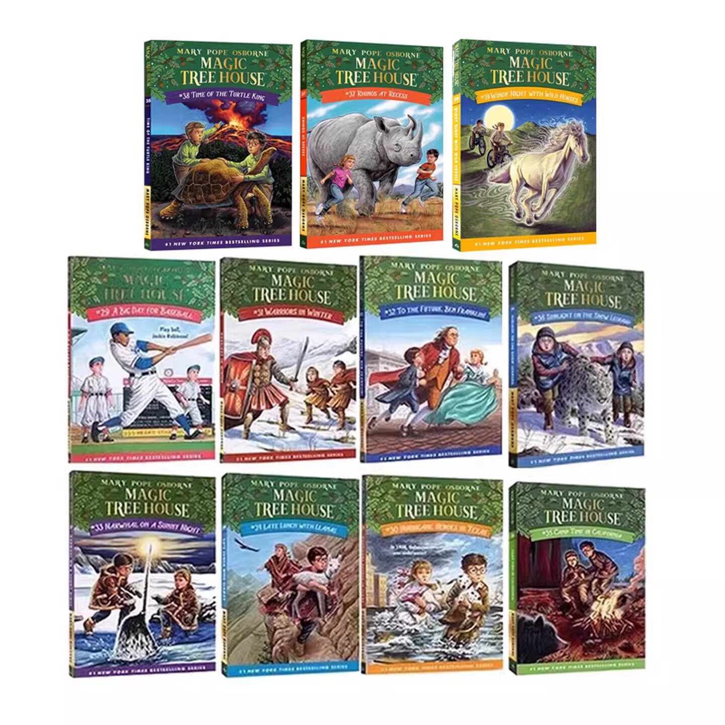 预售 英文原版 新版神奇树屋 第一季 29-39 新出版11册 The Magic Tree House Mth 增强版