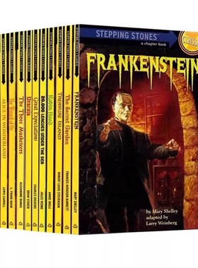 英文原版 Stepping Stones Books Classic  兰登经典文学名著小说套装 12册 儿童课外阅读书