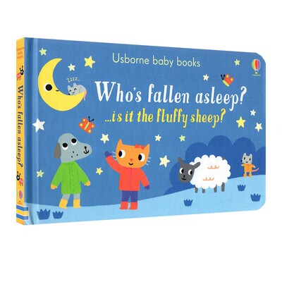 英文原版 Who's fallen asleep?  纸板书 Usborne Baby Books 儿童英语启蒙 亲子互动 识物科普探索发现 尤斯伯恩