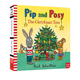 纸板书 Axel Christmas The 英文原版 and Scheffler 圣诞节儿童纸板图画故事绘本幼儿英语启蒙 Tree Pip Posy 圣诞节 波西和皮普