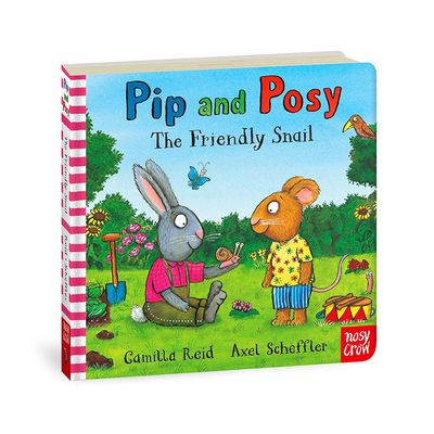 预售 波西和皮普 友好的蜗牛 纸板书 Pip and Posy: The Friendly Snail 英文原版 Axel Scheffler 儿童纸板图画故事绘本 英语启蒙