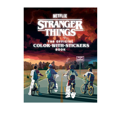 预售 怪奇物语 官方贴纸涂色书  Stranger Things: The Official Color-with-Stickers Book