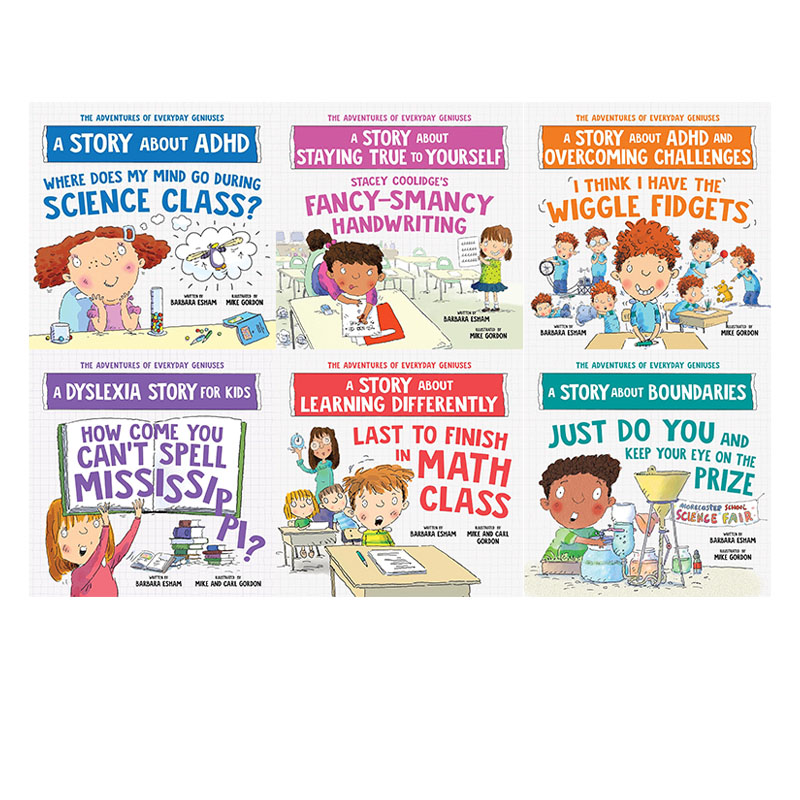 英文原版 The Adventures of Everyday Geniuses 6Book Set 日常天才历险记 6册合售 自我意识价值观培养 儿童教育绘本