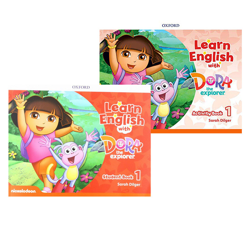 英文原版 Oxford Learn English with Dora 1 和朵拉一起学英语2册 学生用书+活动用书 牛津少儿英语综合教辅