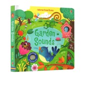 各种声音 绘本 Garden 花园发声书 低幼英文启蒙 Usborne 趣味触摸发声书 纸板书 英文原版 Sounds 聆听花园里 尤斯伯恩