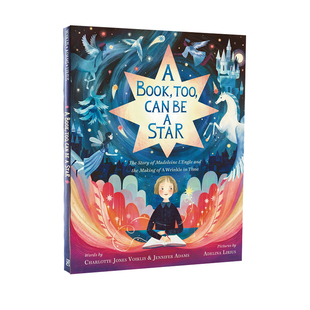 英文原版 A Book, Too, Can Be a Star 马德琳·恩格尔的故事和时间的皱纹 精装图画书