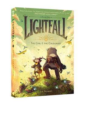 英文原版 Lightfall The Girl the Galdurian 全彩漫画绘本图画书 儿童友谊冒险主题 图像式章节小说 青少年课外阅读