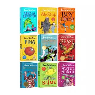 经典版9册 Bad Dad 英文原版 The World of David Walliams 少年幽默成长小说 大卫威廉姆斯Mr Stink臭臭先生 Billionaire Boy